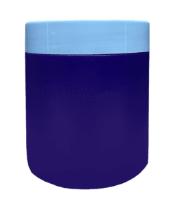 Pote 500g Azul Marinho com Tampa Azul Bebê