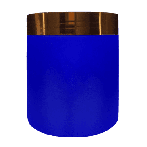Pote 500g Azul Pérola com Tampa Hot Cobre