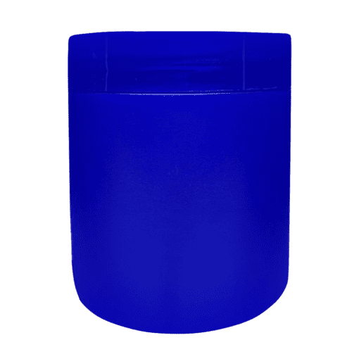 Pote 500g Azul Pérola com Tampa Azul Pérola