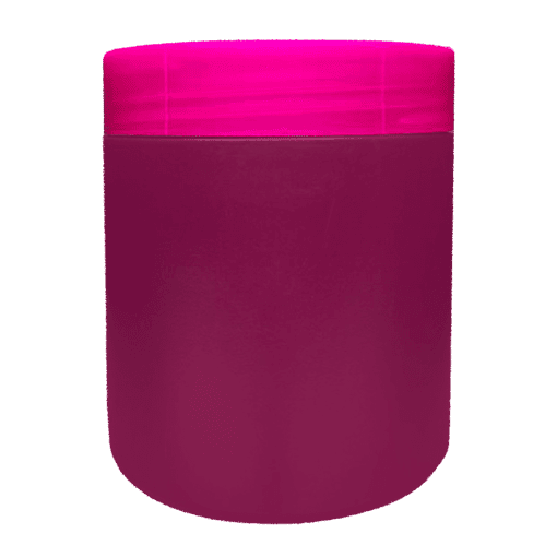 Pote 500g Bordô com Tampa Rosa