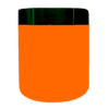 Pote 500g Laranja com Tampa Hot Verde