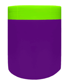 Pote 500g Roxo com Tampa Verde Citrus