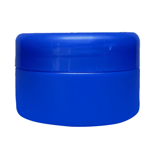 Pote de 90g branco com tampa vermelha