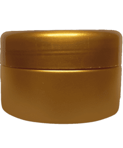Pote de 90g dourado com tampa dourada