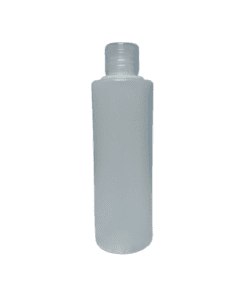 Frasco de 300ml para cosméticos, branco, com tampa natural