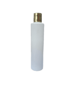 Frasco de 300ml Caixa com 50 Frascos - 13- Branco com Tampa R28-410 Hot Dourada