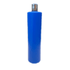 Frasco de 1000ml Azul com Tampa Prateado para Cosméticos
