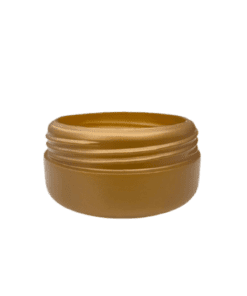 Pote de 150g Branco Pérola com Filete Dourado para Cosméticos