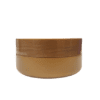 Pote de 150g marrom com tampa marrom para Cosméticos