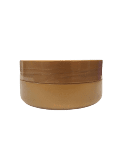 Pote de 150g marrom com tampa marrom para Cosméticos