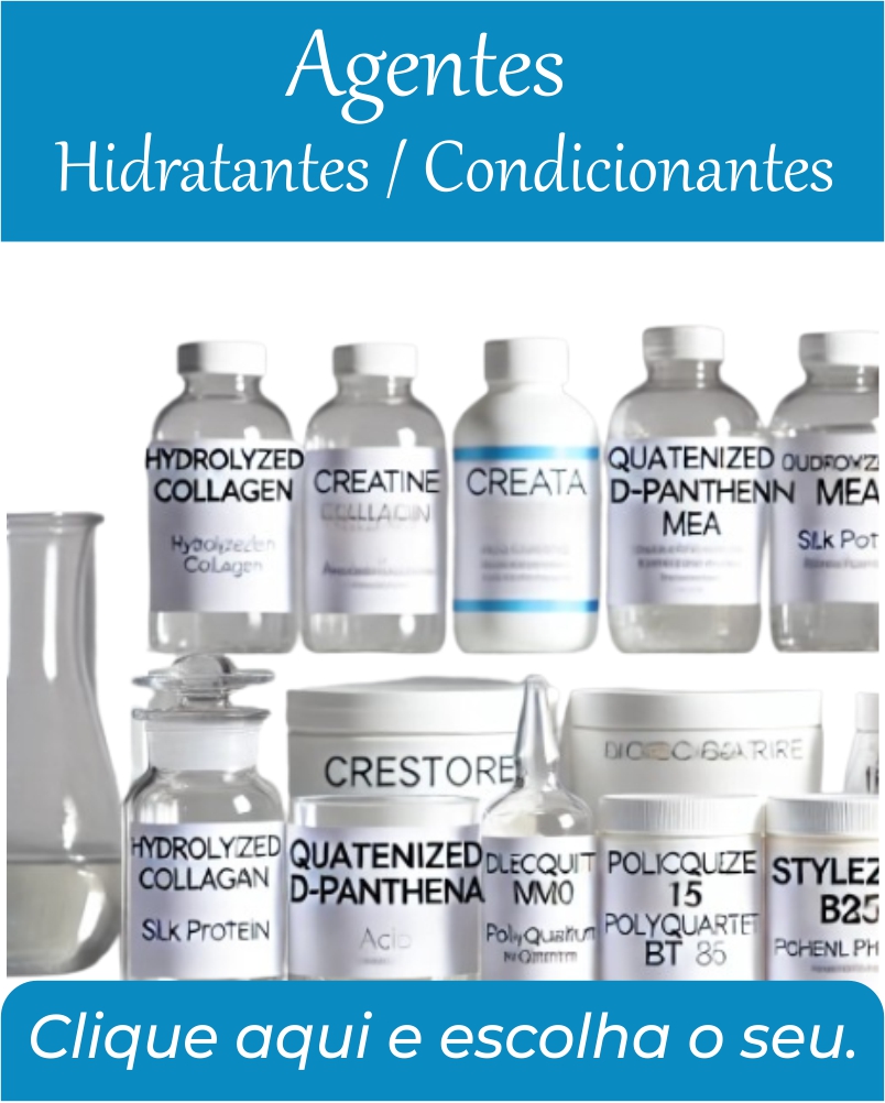 Agentes Hidratantes e Condicionantes 100% Puros para Produção de Cosméticos