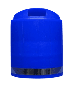Tampas 28/410 - Caixa com 50 tampas - 3-Disk Top Azul com Filete Prata