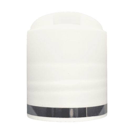 Tampas 28/410 - Caixa com 50 tampas - 6-Disk Top Branco com Filete Prata