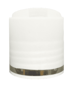 Tampas 28/410 - Caixa com 50 tampas - 5-Disk Top Branco com Filete Dourado
