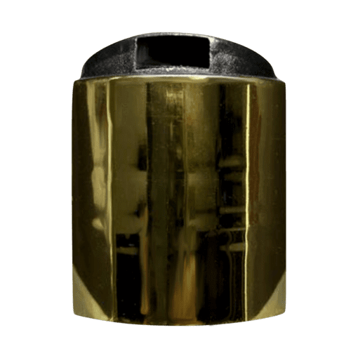 Tampas 28/410 - Caixa com 50 tampas - 12-Disk Top Hot Dourado com Moeda Preta