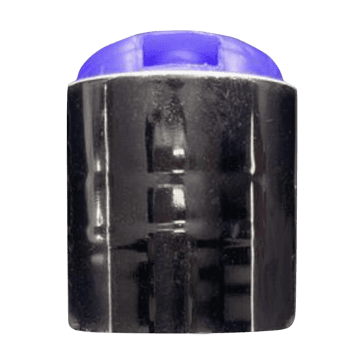 Tampas 28/410 - Caixa com 50 tampas - 17-Disk Top Hot Prata com Moeda Roxa