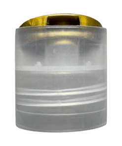 Tampas 28/410 - Caixa com 50 tampas - 27-Disk Top Natural com Moeda Dourada