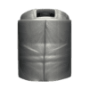 Tampas 28/410 - Caixa com 50 tampas - 30-Disk Top Prata