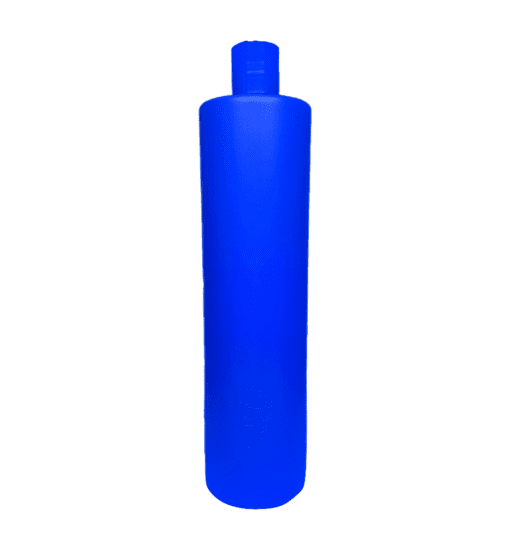 Frasco de 1000ml Azul com Tampa Azul para Cosméticos