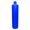Frasco de 1000ml Azul com Tampa Azul e Filete Dourado para Cosméticos