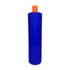 Frasco de 1000ml Azul Pérola com Tampa Laranja para Cosméticos
