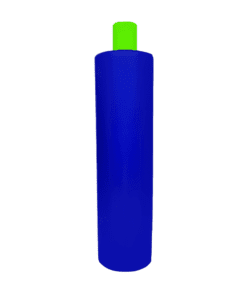 Frasco de 1000ml Azul Pérola com Tampa Verde Citrus para Cosméticos