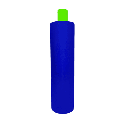 Frasco de 1000ml Azul Pérola com Tampa Verde Citrus para Cosméticos