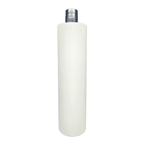 Frasco de 1000ml Branco L com Hot Prata e Moeda Branca para Cosméticos