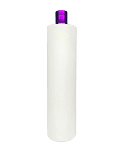 Frasco de 1000ml Branco L com Hot Roxo e Moeda Branca para Cosméticos