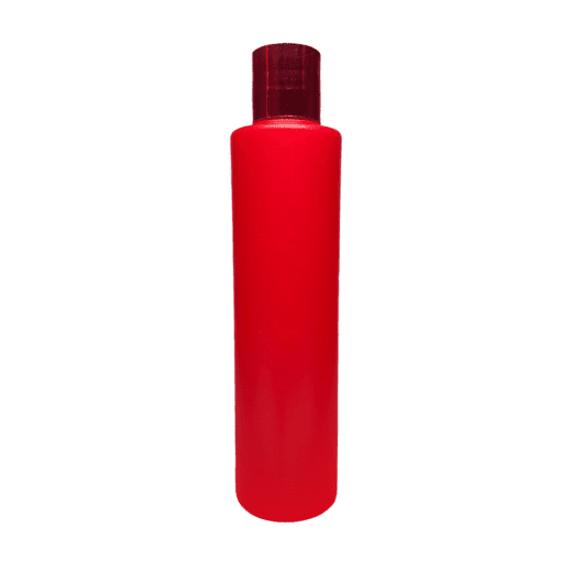 Frasco de 300ml para cosméticos, vermelho com hot vermelho e moeda branco pérola