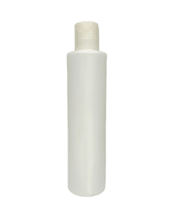 Frasco de 300ml para cosméticos, branco pérola, com tampa branca pérola
