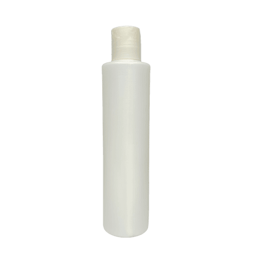 Frasco de 300ml para cosméticos, branco pérola, com tampa branca pérola