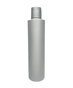 Frasco de 300ml para cosméticos, prata, com tampa prata