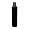 Frasco de 300ml para cosméticos, preto, com tampa preta e hot dourado