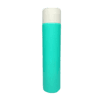 Frasco de 300ml para cosméticos, verde água, com tampa alta premium branca
