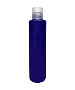 Frasco de 300ml para cosméticos, azul marinho, com tampa natural