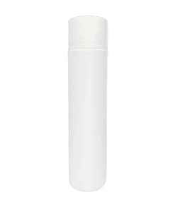 Frasco de 300ml para cosméticos, branco, com tampa alta premium branca