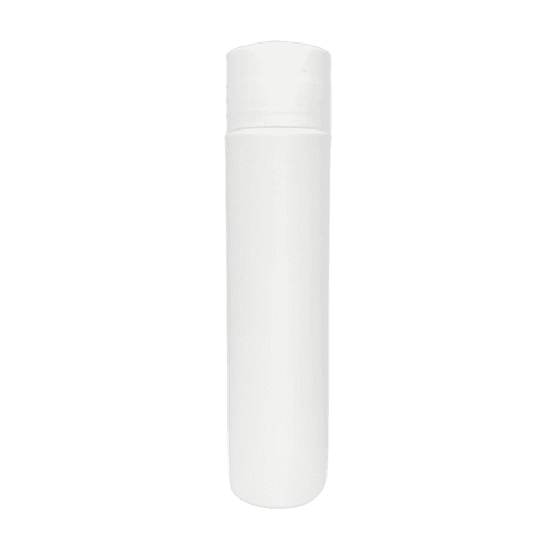 Frasco de 300ml para cosméticos, branco, com tampa alta premium branca