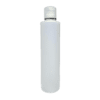 Frasco de 300ml para cosméticos, natural com tampa natural e filete prata