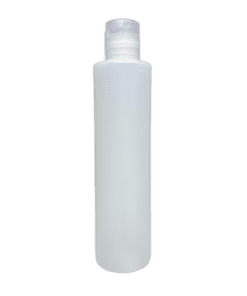 Frasco de 300ml para cosméticos, natural com tampa natural e moeda lilás