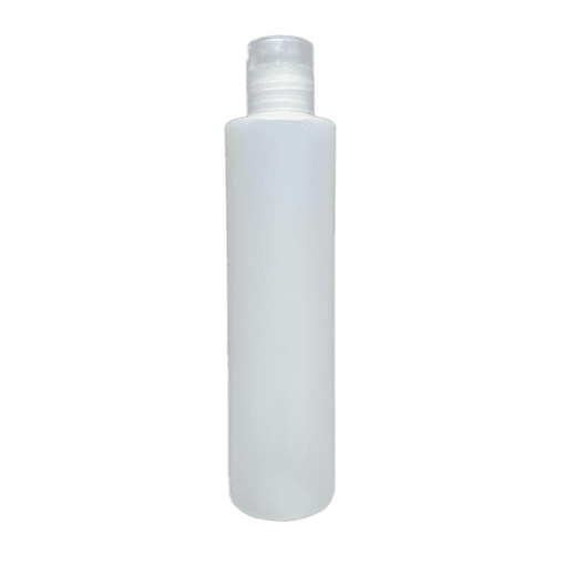 Frasco de 300ml para cosméticos, natural com tampa natural e moeda lilás