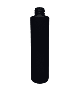 Frasco de 300ml para cosméticos, preto, sem tampa