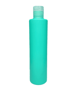 Frasco de 300ml para cosméticos, verde água, com tampa natural