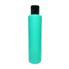 Frasco de 300ml para cosméticos, verde água, com tampa preta