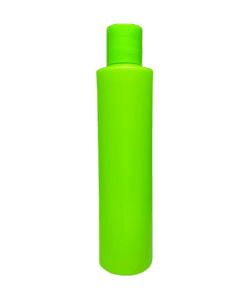 Frasco de 300ml para cosméticos, verde citrus, com tampa verde
