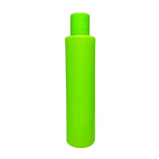 Frasco de 300ml para cosméticos, verde citrus, com tampa verde