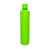 Frasco de 300ml para cosméticos, verde citrus, com tampa verde e filete dourado