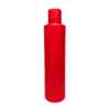Frasco de 300ml para cosméticos, vermelho, com tampa vermelha