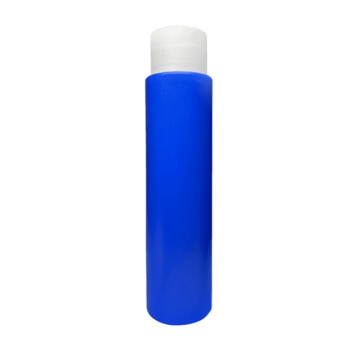 Frasco 500ml Azul com Tampa Alta Branca