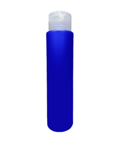 Frasco 500ml Azul Pérola com Tampa Alta Natural